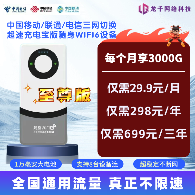 L三网切换随身WiFi6设备